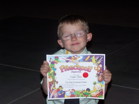 Cooper's Preschool Graduation