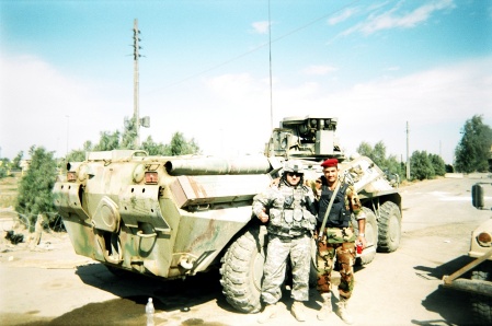 derek with the iraqi mech national police