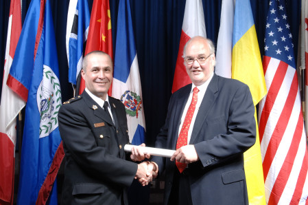 Graduating from the Canadian Forces College
