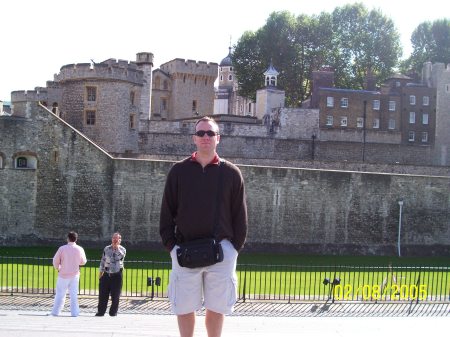 Alex at the Tower of London