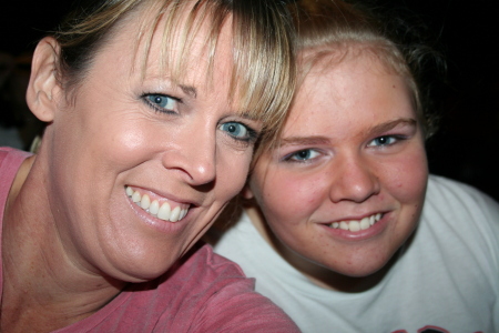 My daughter (Breanna) & I goofing off!