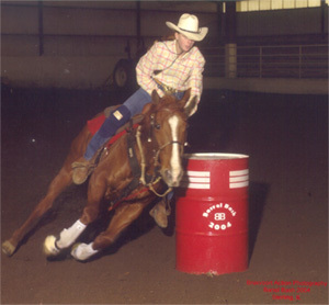 Sancho - my barrel horse