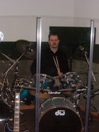 Me on the set I used to play at the church