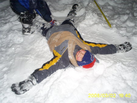 Zachary's snow angel