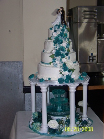 One of the wedding cakes I made