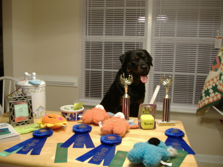 Ike won in all 4 of his classes!