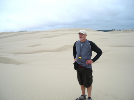 Sand dunes on the southern Oregon coast.