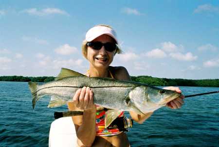 Susan's 28" Snook on the Flats