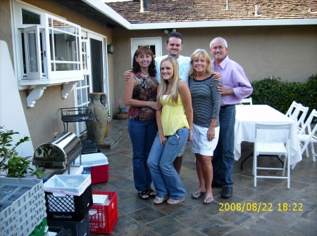 Mike Bowers with cousins, Aug.2008