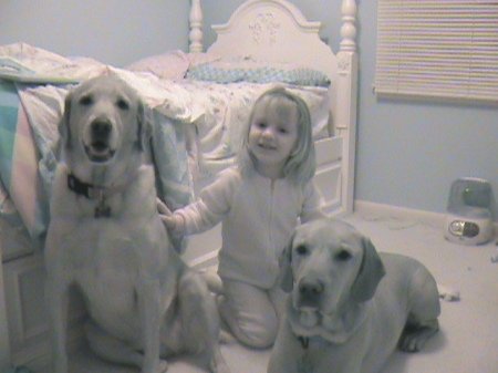 Mayce, Alyssa, and Buddy.