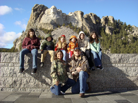 Family at Mount Rushmore