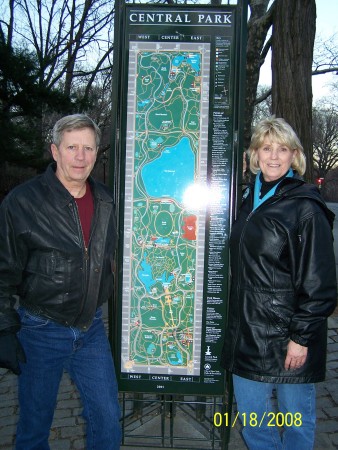 My wife and I in Central Park Jan 07