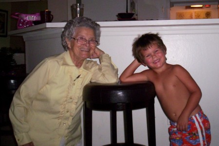 Great Grandma Janie & My Grandson Logan