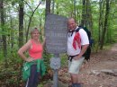 Jess and Tim hiking on the AT!