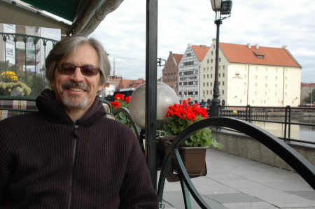 Husband David in Gdansk, Poland.