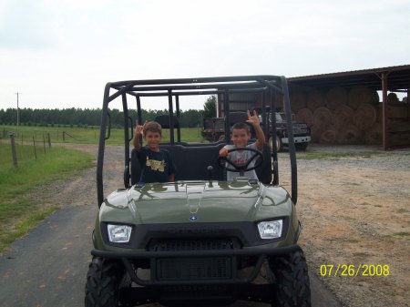 Randy & Tyler at Grandpa's Farm