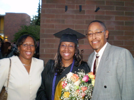 Mary,Tinesa,Greg at graduation