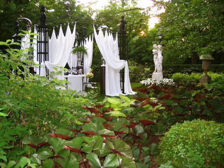 White Garden Vignette