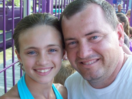 Olivia and me at Cedar Point 08