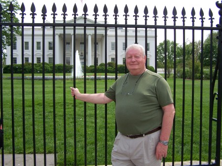 In front of the White House April 2008