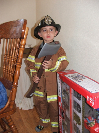 Walker loves firefighting