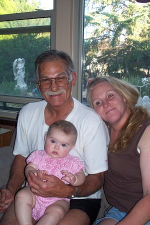 Chet w/ daughter Lisa & great-granddaughter