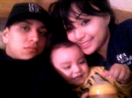 MY son Ronny and his lil family!!!!!