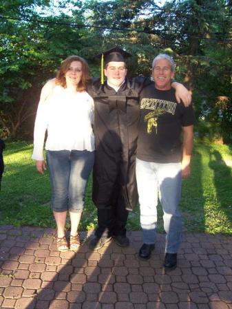Me my oldest son Danny and my husband Dan