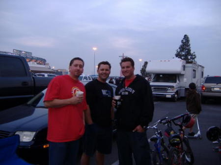 Ron, Johnny, and Jason at Supercross