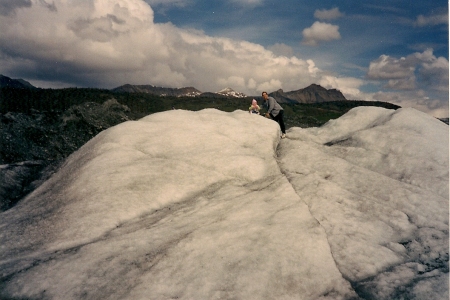 Daddy and Amanda Matanuska Glacier