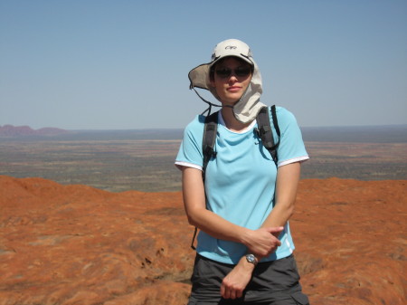 On Top of Ayer's Rock Australia