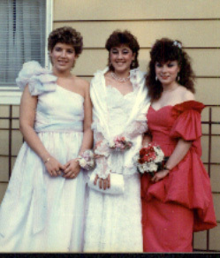 Erika,Lisa & Susan-Prom 1985