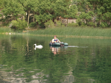 My duck & I float tubing
