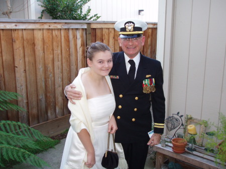 Escorting LaurieAnne to the Sea Cadet Ball
