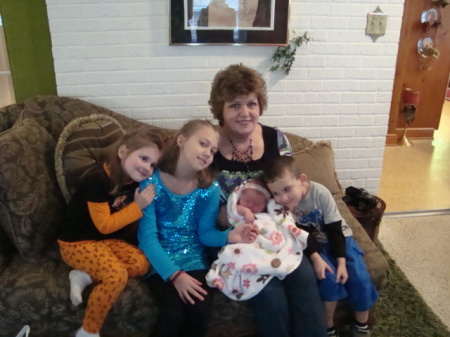 Thanksgiving 2009 with my grandchildren.
