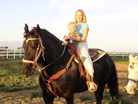 Amanda on my mare