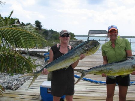 Me and Margo with our first Mahi Mahi