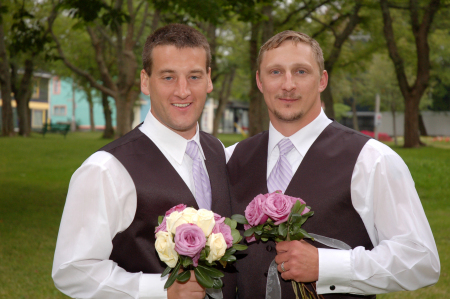 Nate and I after the wedding in Newfoundlad.