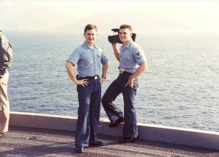 Richard and me on the Flightdeck