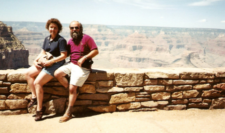 Bud & Brenda at Grand Canyon - It's beautiful!