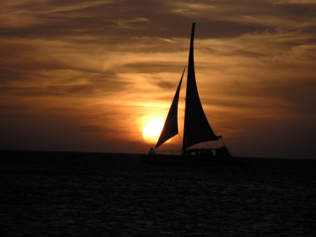 Sailboat in Aruba