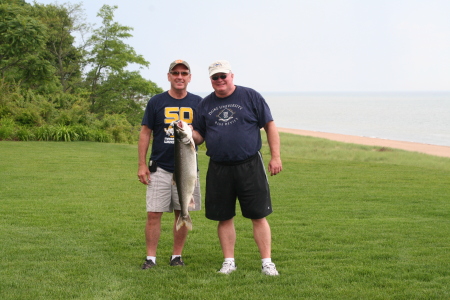 Gary, Bob at Lake Michigan