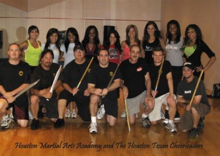 Escrima Class with Houston Texans Cheerleaders