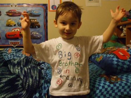 Dylan's going to be a big brother!