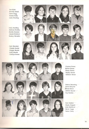 Jennifer Elkins' album, Shepherdsville Jr. High 1971