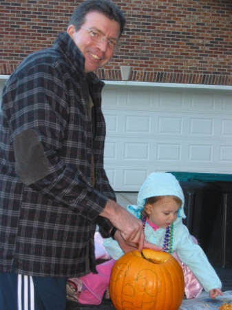 Halloween pumpkin cutting