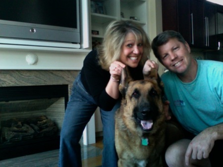 Hubby, doggie, and I 2008