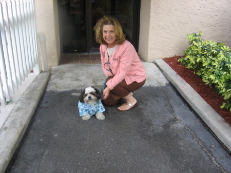 Toto dog and I out front of condo 2008