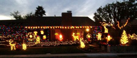 my house at Christmas