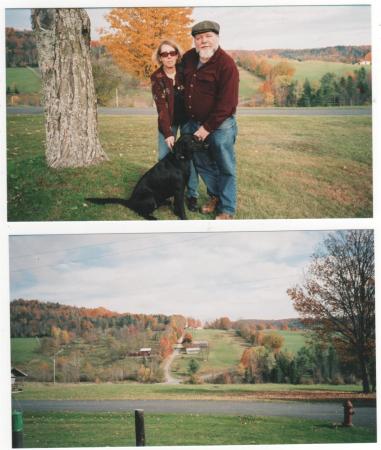 Tom & Me (with Lily) in Vermont Fall '08